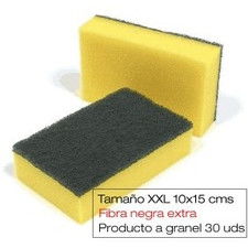 Estropajo con esponja gigante granel. 30 uds