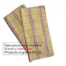 Gamuza antipolvo granel. 60 uds 35x35 cms