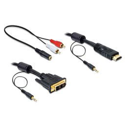CABLE HDMI A DVI-D CON AUDIO 2m
