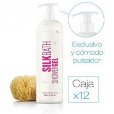 Gel ph neutro silk bath 750 ml con pulsador. caja 12 bot