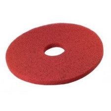 Disco rojo de limpieza para mantenimiento de 48 cms (19''). caja 5 uds