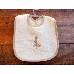 Babero bebé letra I