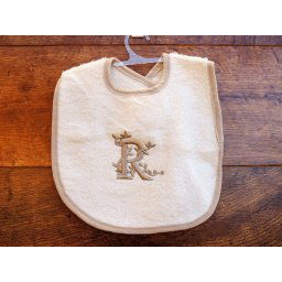Babero bebé letra R