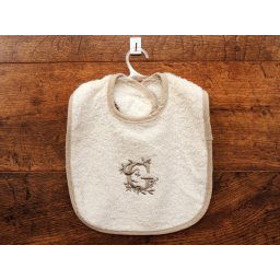 Babero bebé letra G