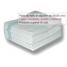 Paño de rejilla granel 35x35 cms. caja 52 uds