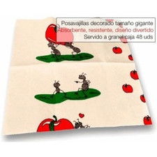 Posavajillas decorado a granel. caja 48 uds