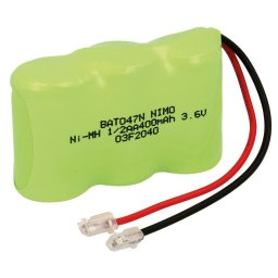 BATERIA RECARGABLE Ni-Mh 3.6V 400mA 1/2AAx3