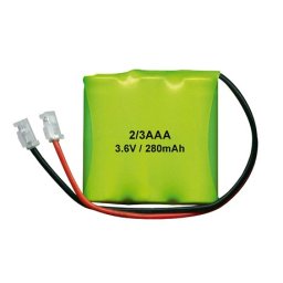 BAT163 PACK BATERIAS RECARGABLES Ni-Mh 3.6V 280mA 2/3AAAx3