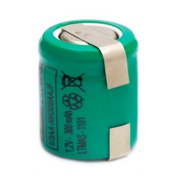 BATERIA RECARGABLE 1.2V 300mA 1/3AA TERMINALES