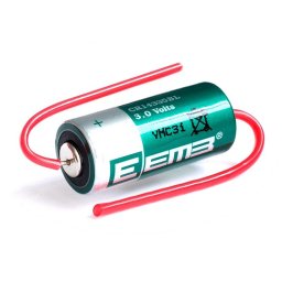 PILA LITIO CR14335BL-AX 3V 1300mA CON TERMINALES 14x33mm