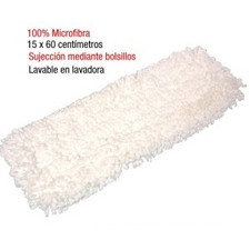 Recambio de mopa plana de microfibra 60 cms