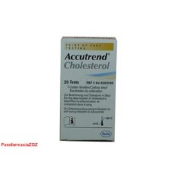 ACCUTREND COLESTEROL 25 TIRAS 339671 TIRA REACTIVA COLESTEROL - ACCUTREND (25 U )