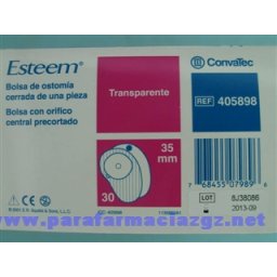 BOLSA ESTEEM COLO CERRADA TR 35 MM 492926 BOLSAS COLOST RES SINT MIC FIL - ESTEEM (CERRADA TRANSP 35 MM 30 U )