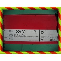 BOLSA HOLLISTER 22130 MODERMA FLEX COLO 490375 BOLSAS COLOST RES SINT MIC FIL - MODERMA FLEX CERRADA PLANA (MIDI OPACA 30 MM 30 U )