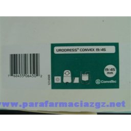 BOLSA URODRESS CONVEX 19/45 MM 7AP+30BO 473306 BOLSAS UROST SIST DOBLE PLAC - URODRESS CONVEX (19/45 LARGA 30 + 7 U )
