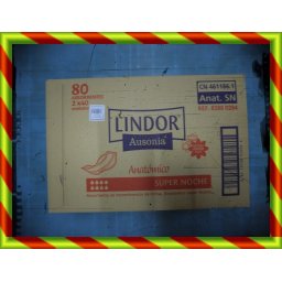 PAÃAL LINDOR ANATOMICO SUPERNOCHE 80 U 461186 ABSORB INC ORINA SUP-NOC ANAT - LINDOR (80 U + 4 MALLAS )