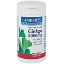GINKGO BILOBA 6000 Alta Potencia 120 MG. 180 comp. XXTB8542