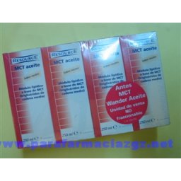 M C T ACEITE PACK 4X250 CC 395798 RESOURCE MCT ACEITE - (250 ML 4 BOTELLA NEUTRO )