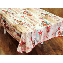 Mantel de Navidad - Modelo PAPA NOEL P06 - Beige