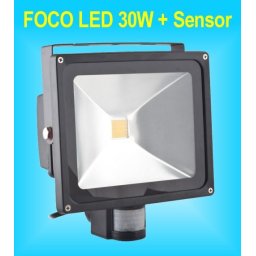 Foco LED Sensor de Movimiento y Presencia PIR de 30W para Exteriores IP65
