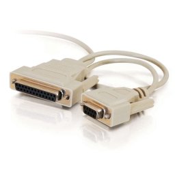 CABLE NULL MODEM DB9 HEMBRA A DB25 HEMBRA 3m