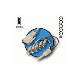 A-50008 CABLE RGB PARA DB15 MACHO A 4xBNC PLUS (APPLE) -
