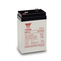 BATERIA YUASA NP4-6 6V 4Ah 70x47x105.5mm