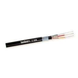 C229 CABLE TASKER REDONDO VIDEO 75 Ohm AUDIO 2x0.22mm