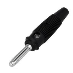 BUELA30K BANANA MACHO HIRSCHMANN NEGRA 4mm 30A 60V