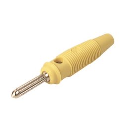 BUELA20AMR BANANA MACHO HIRSCHMANN AMARILLA 4mm