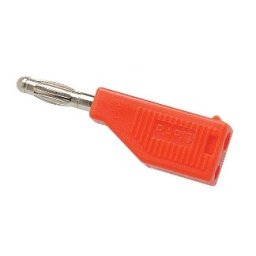 BN27R BANANA MACHO ENCHUFABLE ROJA 2mm 6A 60V