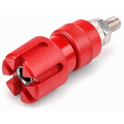 BANANA HEMBRA DE PANEL 4mm 60VDC 30A ROJA