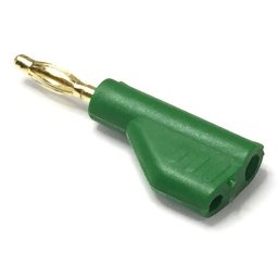 BN27V BANANA MACHO ENCHUFABLE VERDE 2mm 6A 60V
