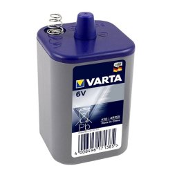PILA VARTA 4R25 CON MUELLES 6V 7500mA
