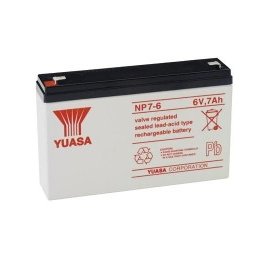 BATERIA YUASA NP 7-6 6V 7Ah 151x34x94mm