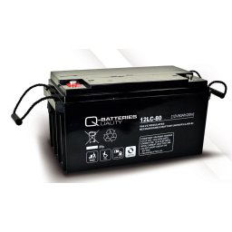 Batería de plomo AGM cíclica 12v 80Ah 12LC-80 Q-Batteries