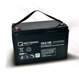 Batería de plomo AGM cíclica 12v 107Ah 12LC-100 Q-Batteries