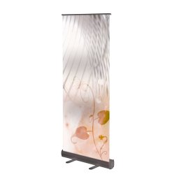 Roll Up 85 x 206 cm aluminio Negro