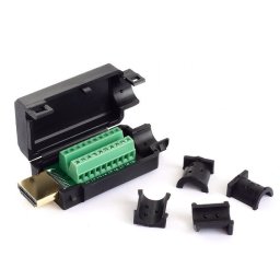 CONECTOR HDMI MACHO CON BORNA A TORNILLO