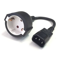 CABLE SHUCKO HEMBRA A IEC C-14 0.15m