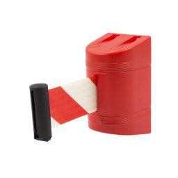 Cinta de seguridad roja con cinta roja y blanca