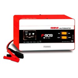Cargador Ferve AUTOMATIC F-909 para baterías de plomo 12-24V y 24-95Ah
