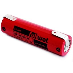 BATERIA LITIO 18650 3.7V 2500mAh CON TERMINALES