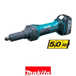DGD800RTJ Amoladora recta Makita a batería 18V Litio 5Ah