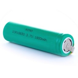 BATERIA LITIO 18650 3.7V 1800mAh CON TERMINALES