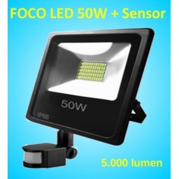 Foco Led 50W con sensor de Movimiento y presencia