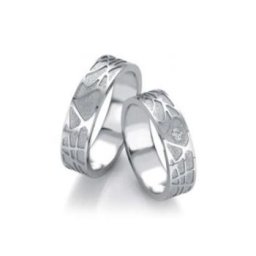 ALIANZAS DE BODA ORO BLANCO DESIGN 48/052330-48/052340