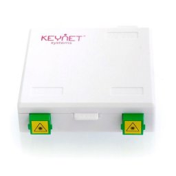 CAJA TERMINAL FIBRA OPTICA 2xSC/APC CON TAPA ABATIBLE