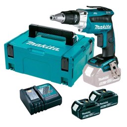 DFS250RTJ Atornillador Makita a batería 18V Litio 5 Ah. Con motor BL