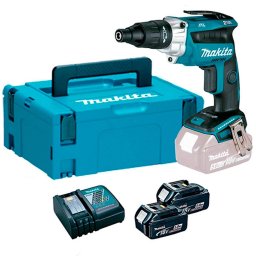 DFS251RTJ Atornillador Makita BL a batería 18V Li 5 Ah. Con Push&Drive